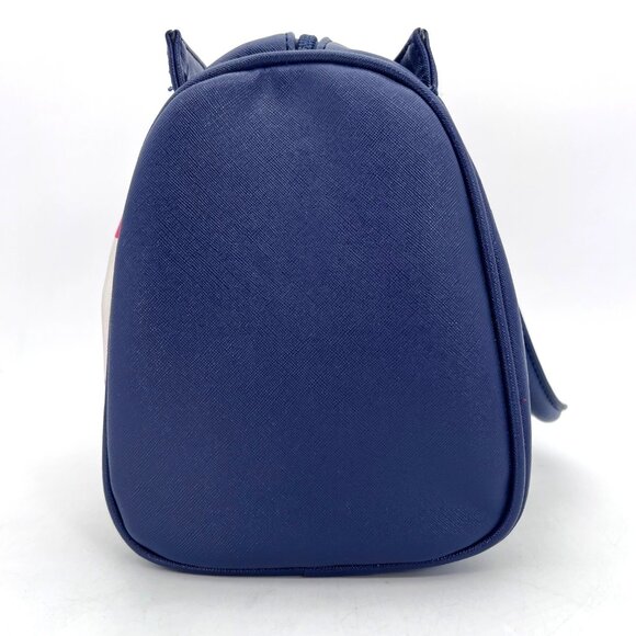 Walt Disney Boutique Handbag Purse Minnie Mouse Polka Dot White Bow Navy Blue - Picture 9 of 16